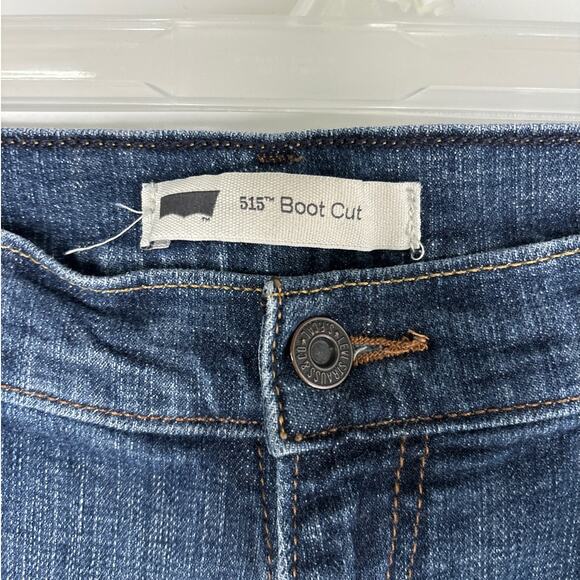 Levis 515 Boot Cut Jeans Womens Size 14 Plus Size Short - Picture 3 of 7